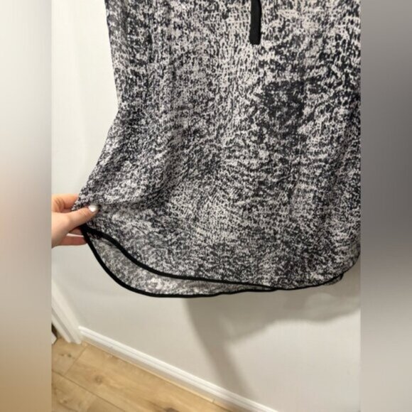 Rebecca Taylor Sheer Textured Silk Print Top - Picture 6 of 8